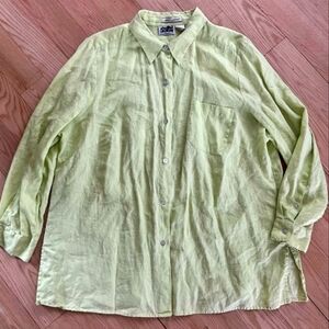 100% Irish Linen Button Up Blouse